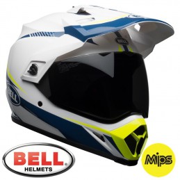 Casque BELL MX-9 MIPS Adventure White/Blue/Yellow
