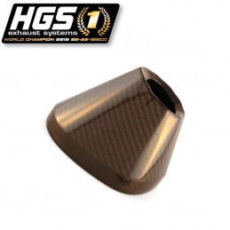 Embout carbone pour silencieux HGS T4 Hexagonal