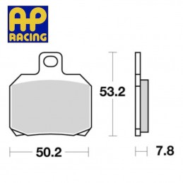 Plaquettes de frein AP RACING LMP330 ST