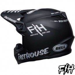 Casque BELL MX-9 FASTHOUSE Black-White
