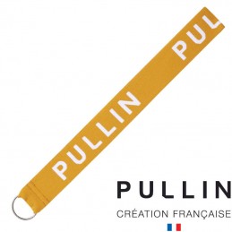 Porte clé PULL-IN moutarde-blanc