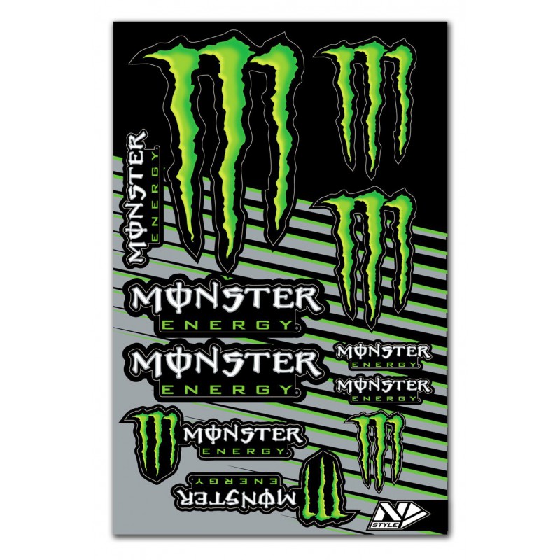 Planche stickers N'STYLE Monster Energy V1