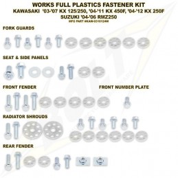 Kit vis complet de plastiques KAWASAKI 125 KX
