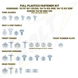 Kit vis complet de plastiques KAWASAKI 250 KXF