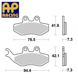 Plaquettes de frein AP RACING LMP374ST