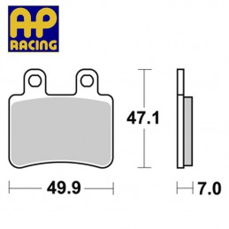 Plaquettes de frein AP RACING LMP373ST