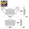 Plaquettes de frein AP RACING LMP157ST