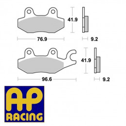 Plaquettes de frein AP RACING LMP288ST