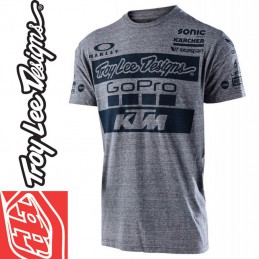 Tee shirt Troy Lee Designs KTM GoPro Gris