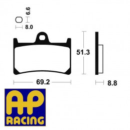 Plaquettes de frein AP RACING LMP234SF