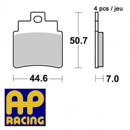 Plaquettes de frein AP RACING LMP375OR