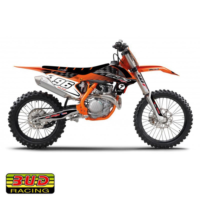 Kit déco BUD RACING Checkers 250 SX