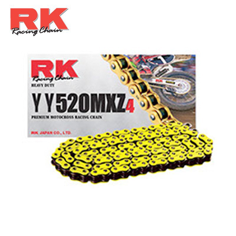 Chaine ultra renforcée RK 520 MXZ-4 Jaune