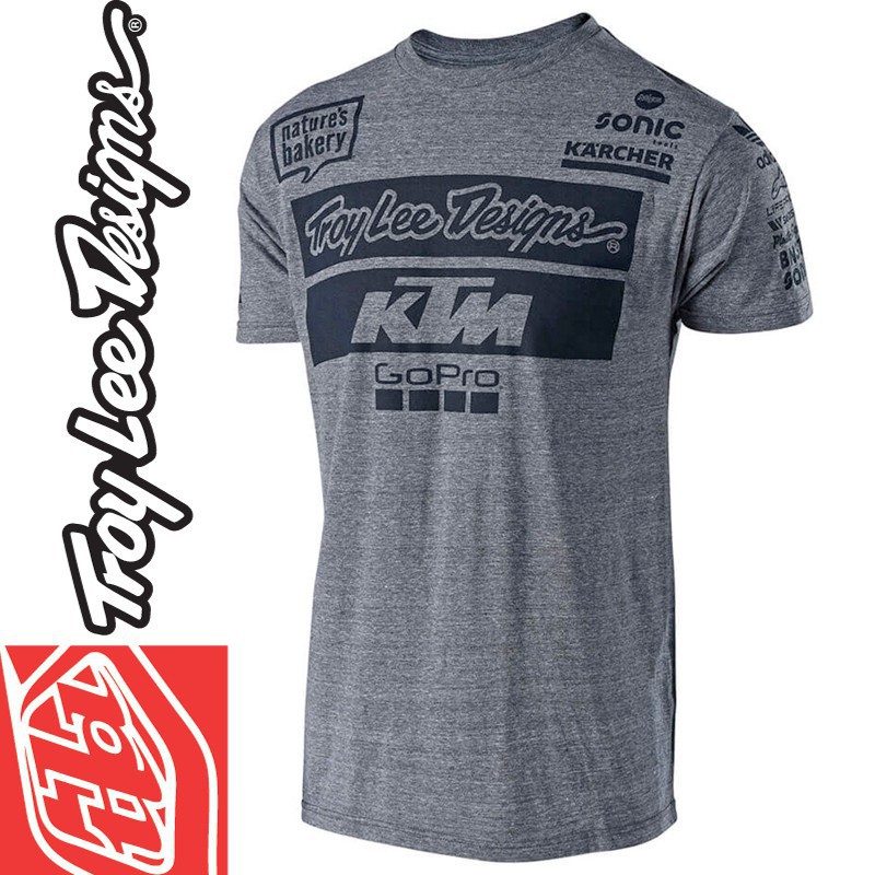 Tee shirt Troy Lee Designs KTM GoPro Gris