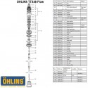 Joint de tige d\'amortisseur OHLINS TTX46 Flow