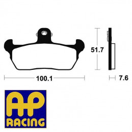 Plaquettes de frein AP RACING LMP241ST