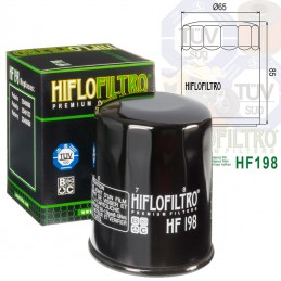Filtre à huile HIFLOFILTRO HF198 Polaris