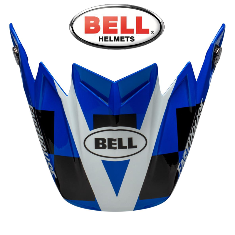 Visière BELL MOTO 9 FLEX FASTHOUSE DID Blue-White