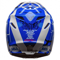 Casque BELL MOTO-9 FLEX FASTHOUSE DID Blue-White