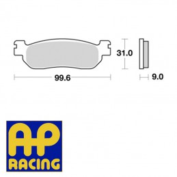 Plaquettes de frein AP RACING LMP328ST