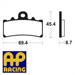 Plaquettes de frein AP RACING LMP477SF