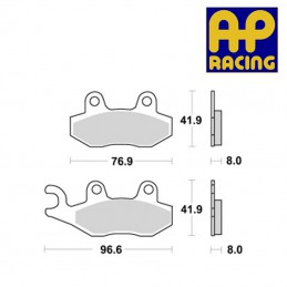 Plaquettes de frein AP RACING LMP211SR