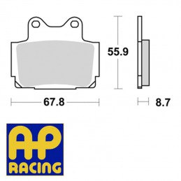 Plaquettes de frein AP RACING LMP170ST