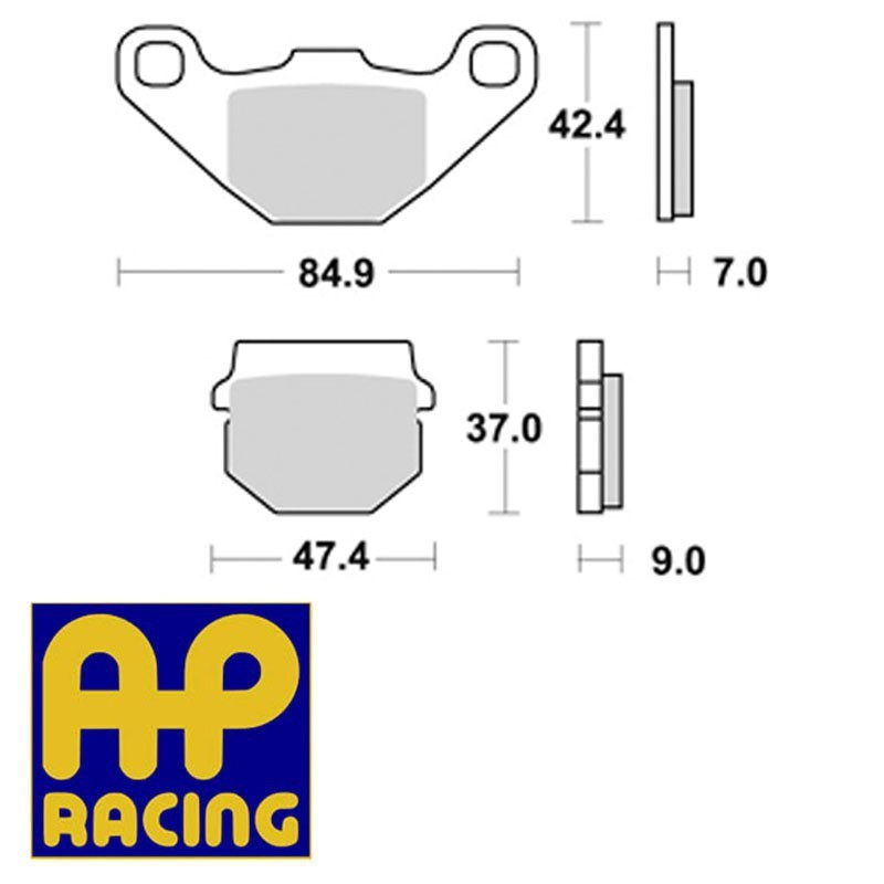 Plaquettes de frein AP RACING LMP144OR