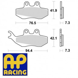 Plaquettes de frein AP RACING LMP289ST