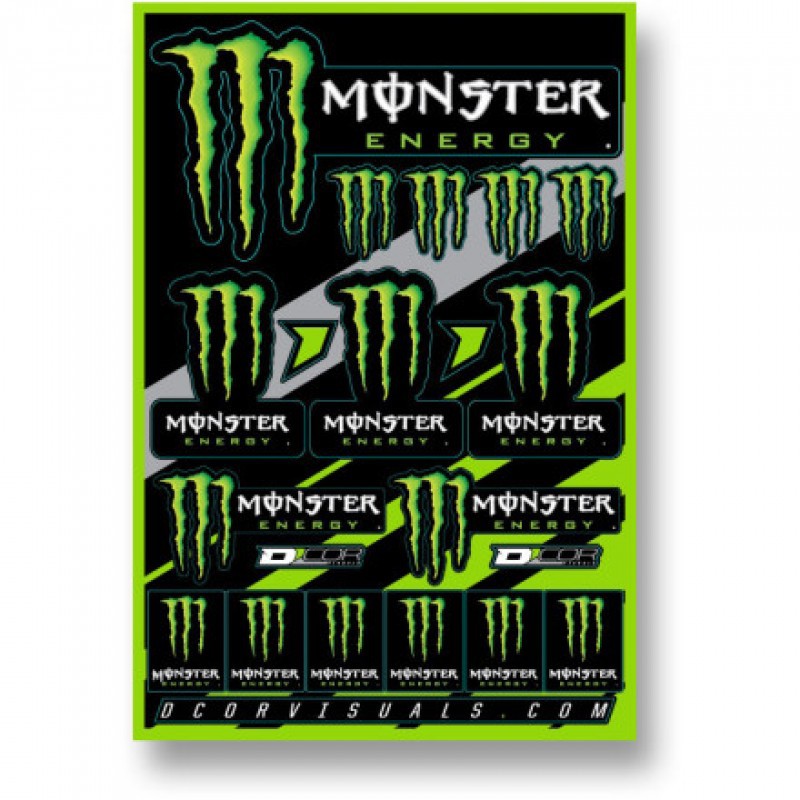 Planche stickers D'COR Monster Energy