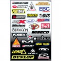 Planche de stickers FX Logos D