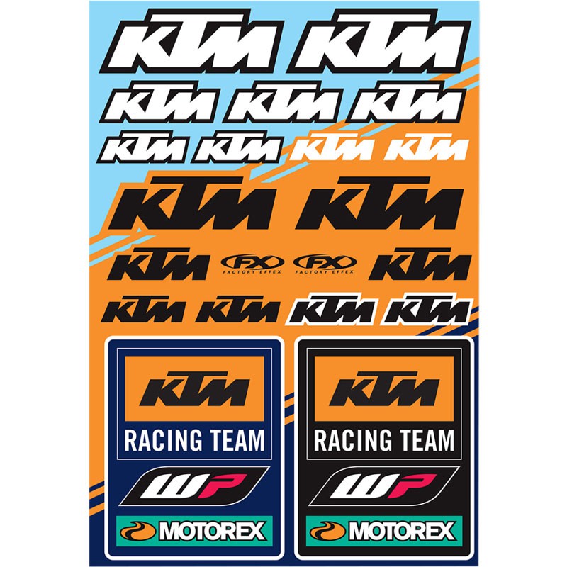 Planche de stickers FX KTM Racing