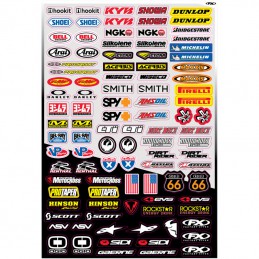 Planche de stickers FX MX micro logos