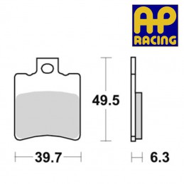 Plaquettes de frein AP RACING LMP297ST