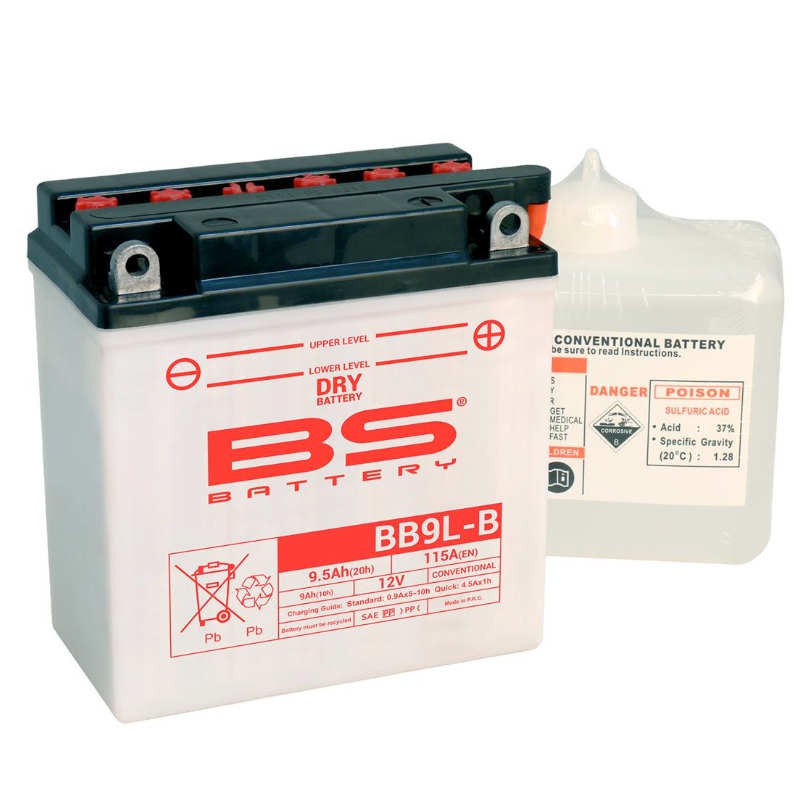 Batterie BS BB9L-B + pack acide