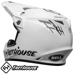 Casque BELL MX-9 FASTHOUSE Gloss white