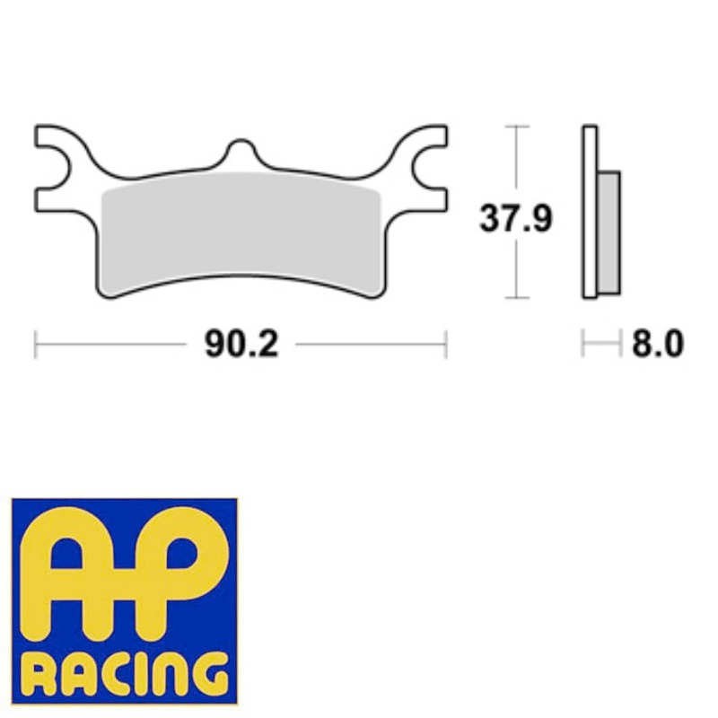Plaquettes de frein AP RACING LMP387OR