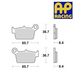 Plaquettes de frein AP RACING LMP461ST