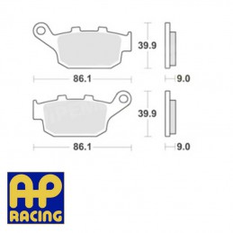 Plaquettes de frein AP RACING LMP481SR