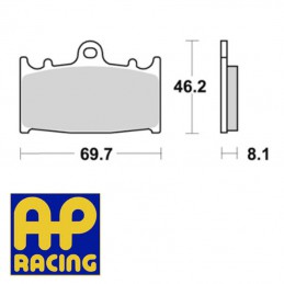 Plaquettes de frein AP RACING LMP231SF