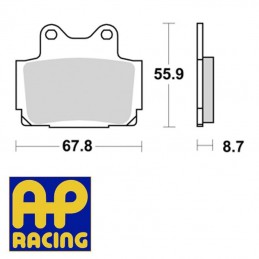 Plaquettes de frein AP RACING LMP170 SR