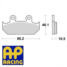 Plaquettes de frein AP RACING LMP247SF