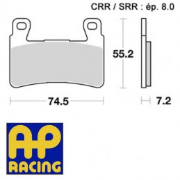 Plaquettes de frein AP RACING LMP334SF