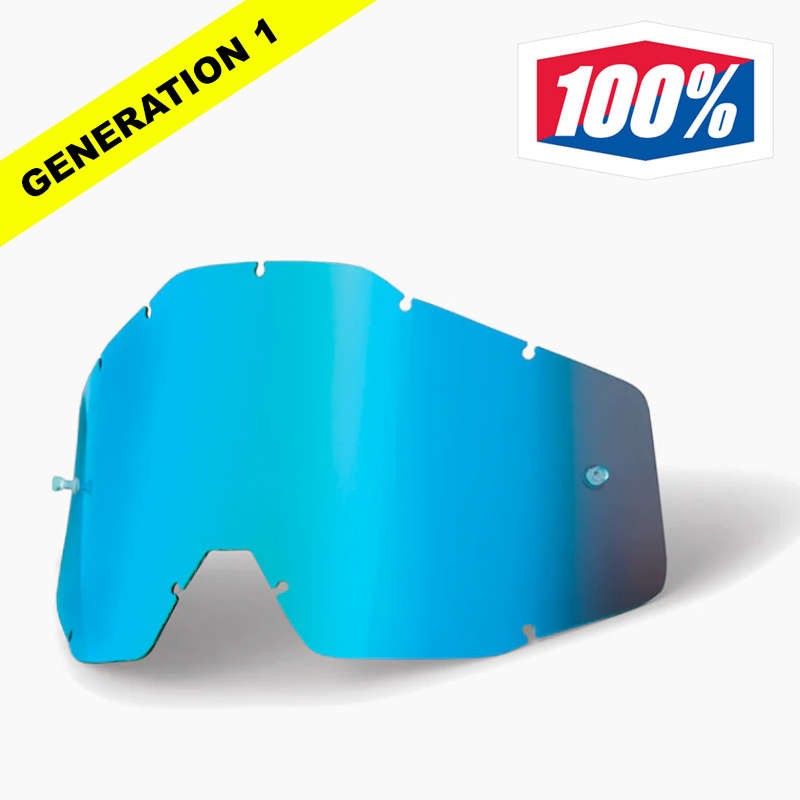 Ecran iridium blue anti-buée pour masque 100%