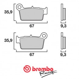 Plaquettes de frein arrière BREMBO 4.5i SE