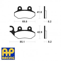 Plaquettes de frein AP RACING LMP1151SC