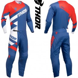 Maillot THOR SECTOR Checker navy-red