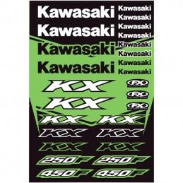 Planche de stickers FX KAWASAKI KX