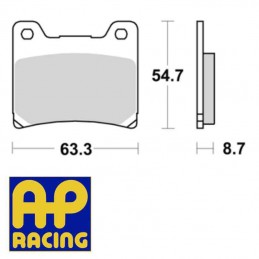 Plaquettes de frein AP RACING LMP155SR