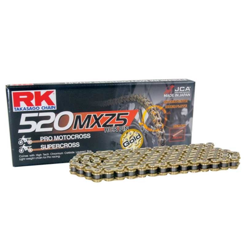 Chaine hyper renforcée RK 520 MXZ-5 Gold